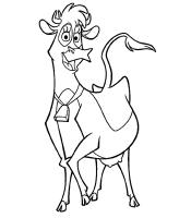 A coloring page of home on the range